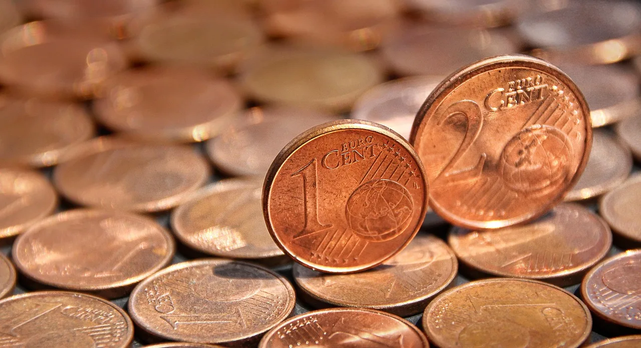 coin, cent, money, means of payment, copper, euro, hard money, euro cent, loose change, finance, cash, currency, metal, pay, save up